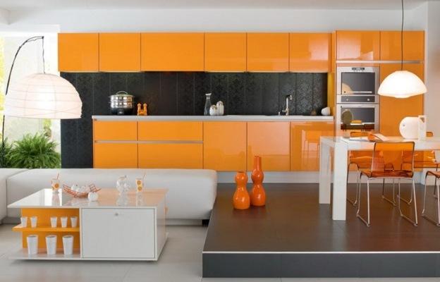 Cuisine blanc-orange (42 photos), orange-gris: comment créer un design de vos propres mains, instructions, tutoriels photo et vidéo
