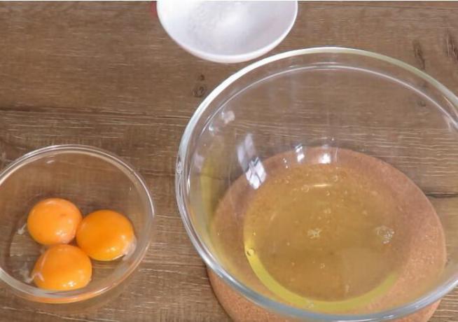 Pour les protéines Omelette français doivent secouer séparément.