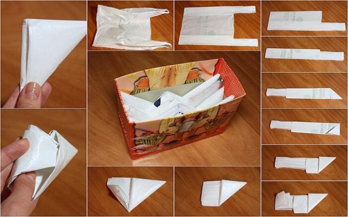 Master class sur les paquets de pliage triangle. / Photo: lesat-scorpio.livejournal.com. 