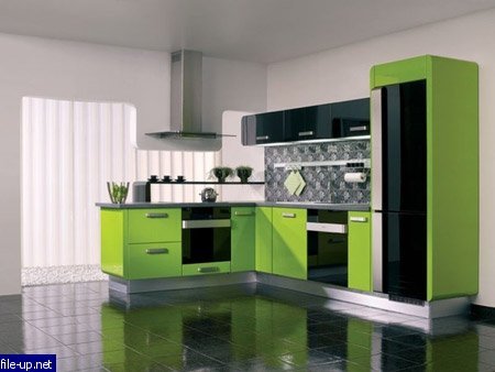 Design noir et vert