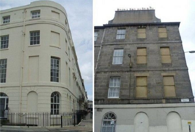 Pourquoi en Angleterre dans des bâtiments historiques comme les fenêtres emmurés