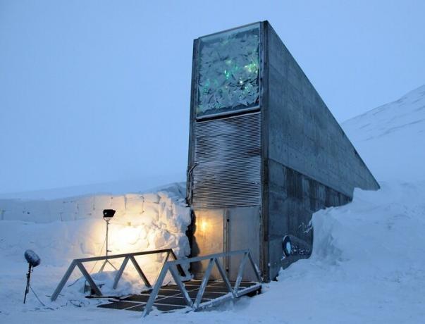 Svalbard Global Seed Vault sur Spitsbergen.