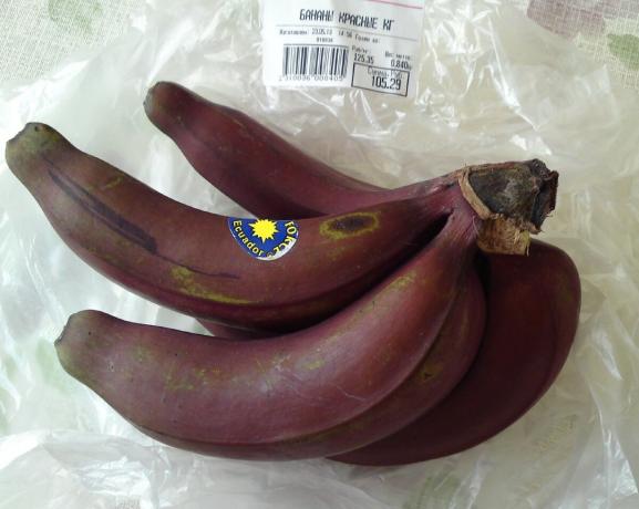 Sur les tablettes des supermarchés, il y avait des bananes rouges: ce qu'ils goût? Je partage leurs expériences
