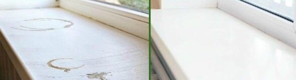Blanc comme papier: combien il est facile de windowsills plastique propre jaunissement et les taches