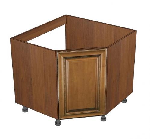 Voici à quoi devrait ressembler une armoire d'angle sans dessus de table ni évier