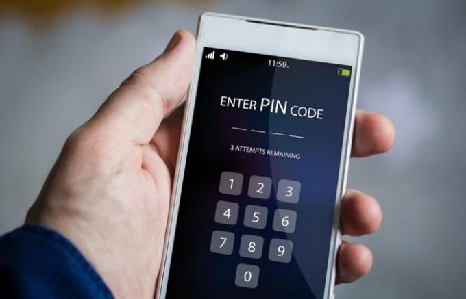 téléphone intelligent code PIN: la menace posée par les capteurs.