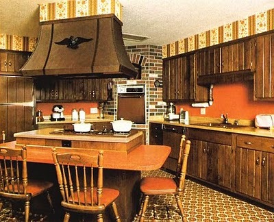Imaginez à quel point cette cuisine serait sombre sans taches orange vif.