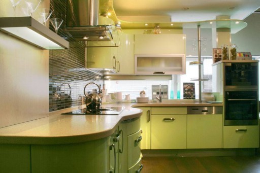 Cuisine pistache (57 photos), nuance pistache, couleur verte à l'intérieur de la cuisine, conception de bricolage: instructions, tutoriels photo et vidéo, prix