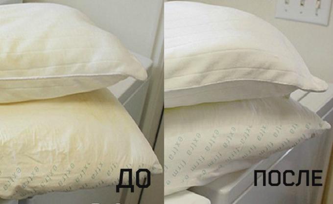 de manière efficace, la façon d'obtenir des oreillers et des couvertures blanches