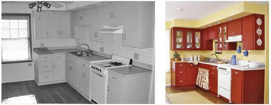 Rénovation de la cuisine avant et après