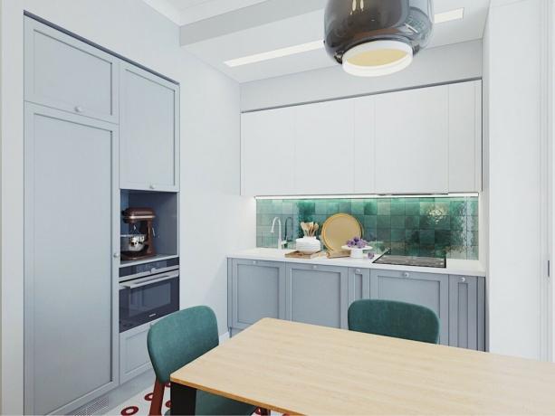 De pièce kopeck dans la note de trois roubles: confortable appartement avec des meubles rétro dans le complexe résidentiel « River Park »